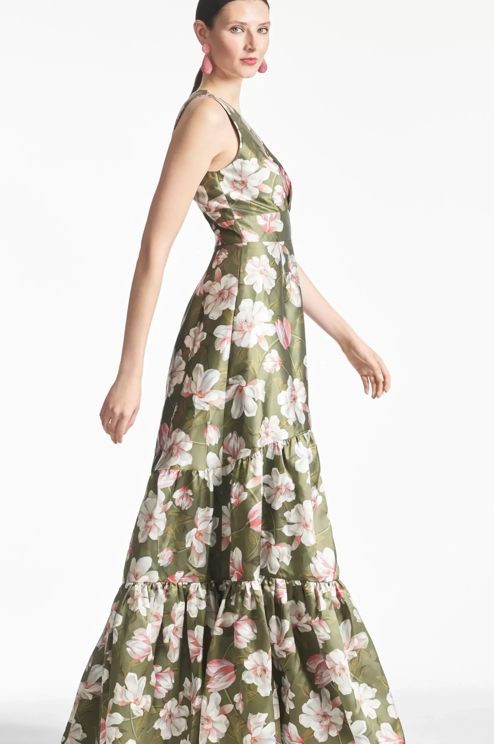 Women Sachin & Babi Gowns-Rori Gown Moss Magnolia