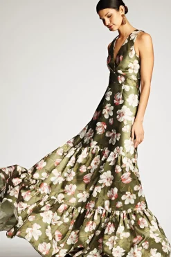 Women Sachin & Babi Gowns-Rori Gown Moss Magnolia