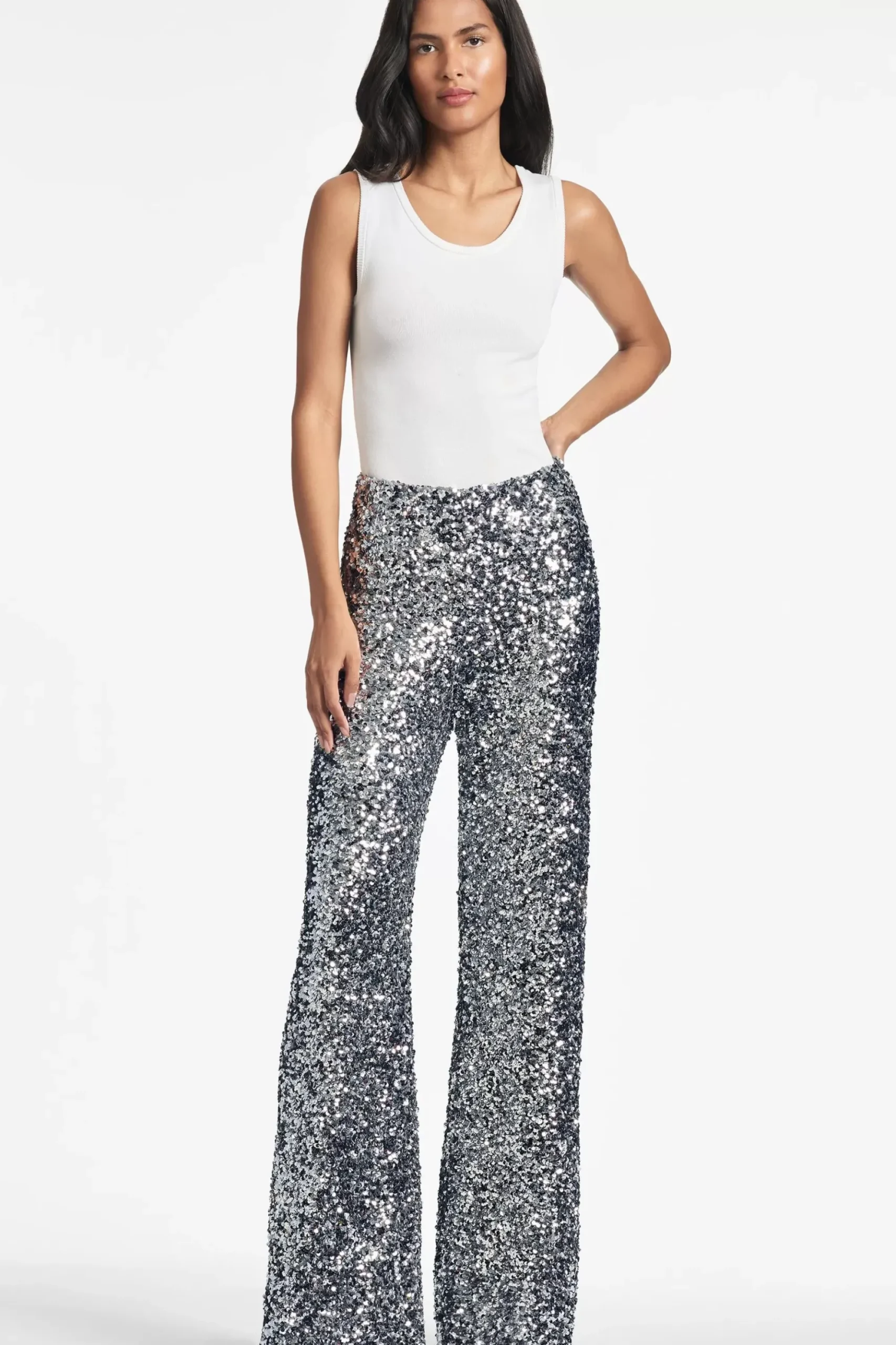 Women Sachin & Babi Matching Sets-Sequin Alli Pant Gunmetal