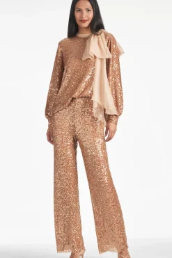 Women Sachin & Babi Matching Sets-Sequin Bri Pant Honey