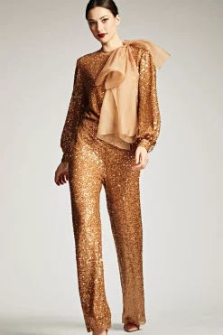 Women Sachin & Babi Matching Sets-Sequin Bri Pant Honey