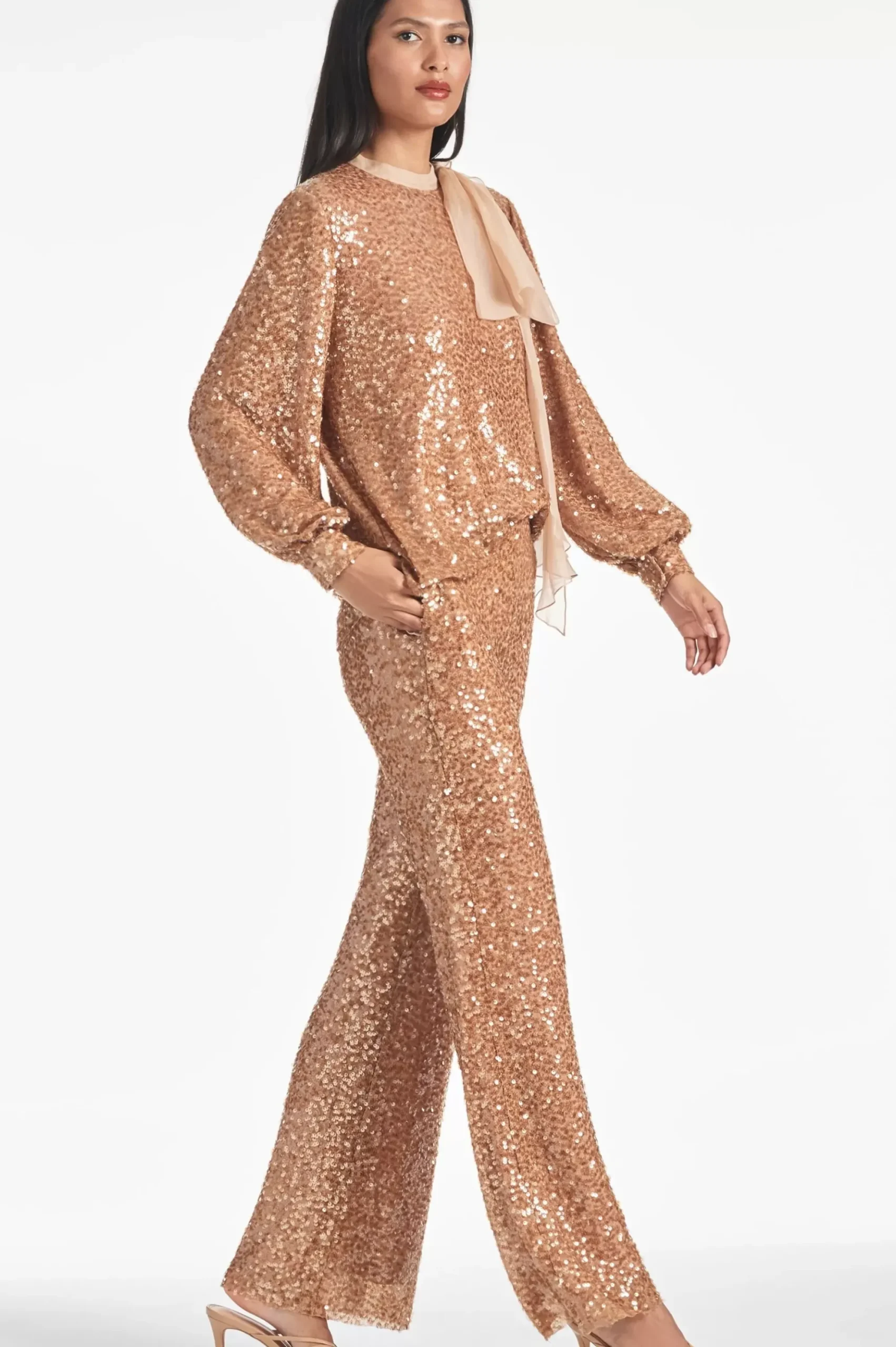 Women Sachin & Babi Pants & Jumpsuits-Sequin Bri Pant Honey