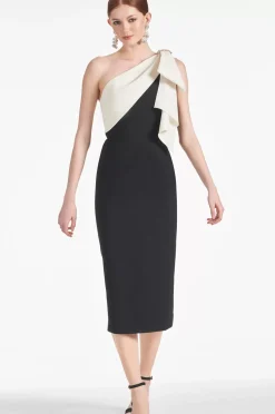 Women Sachin & Babi Dresses-Shane Dress Ivory/Black