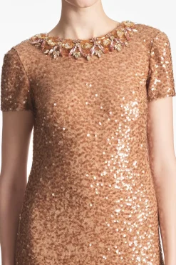 Women Sachin & Babi Gowns-Shiloh Gown Honey