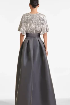 Women Sachin & Babi Gowns-Simone Gown Charcoal