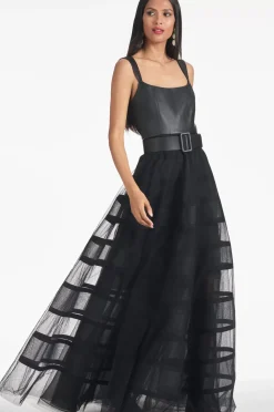 Women Sachin & Babi Gowns-Veruca Gown Black