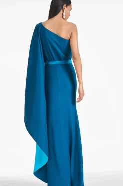 Women Sachin & Babi Gowns-Zahara Gown Topaz/Tourmaline