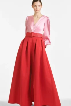 Women Sachin & Babi Gowns-Zoe Gown Rose/Cherry Red