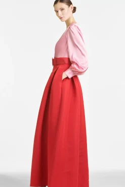 Women Sachin & Babi Gowns-Zoe Gown Rose/Cherry Red