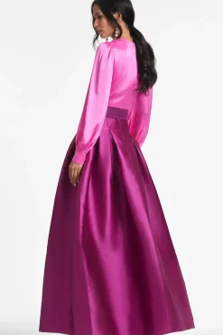 Women Sachin & Babi Gowns-Zoe Gown-Pink/Magenta Pink & Magenta