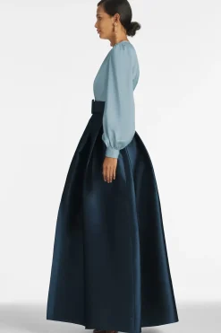 Women Sachin & Babi Gowns-Zoe Gown-Slate/Navy Slate & Navy